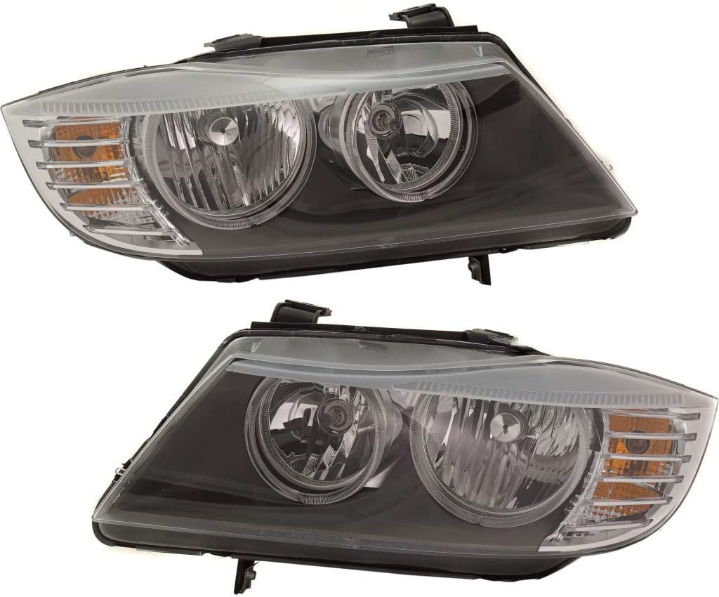 2009 2011 BMW 328i Halogen Headlight Assembly Driver and Passenger Side Q819626