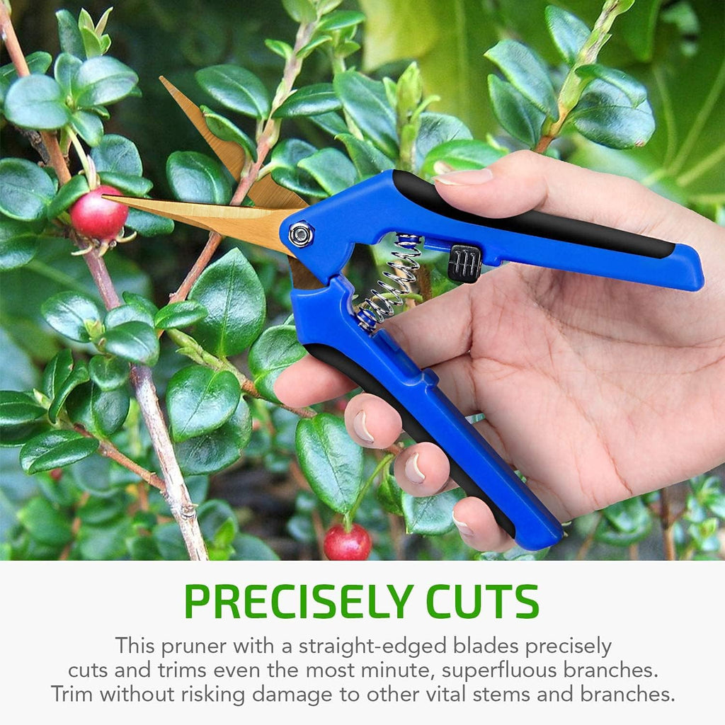 Black & Blue Bud Trimming Tray with Titanium Coated Pruning Shear X1515