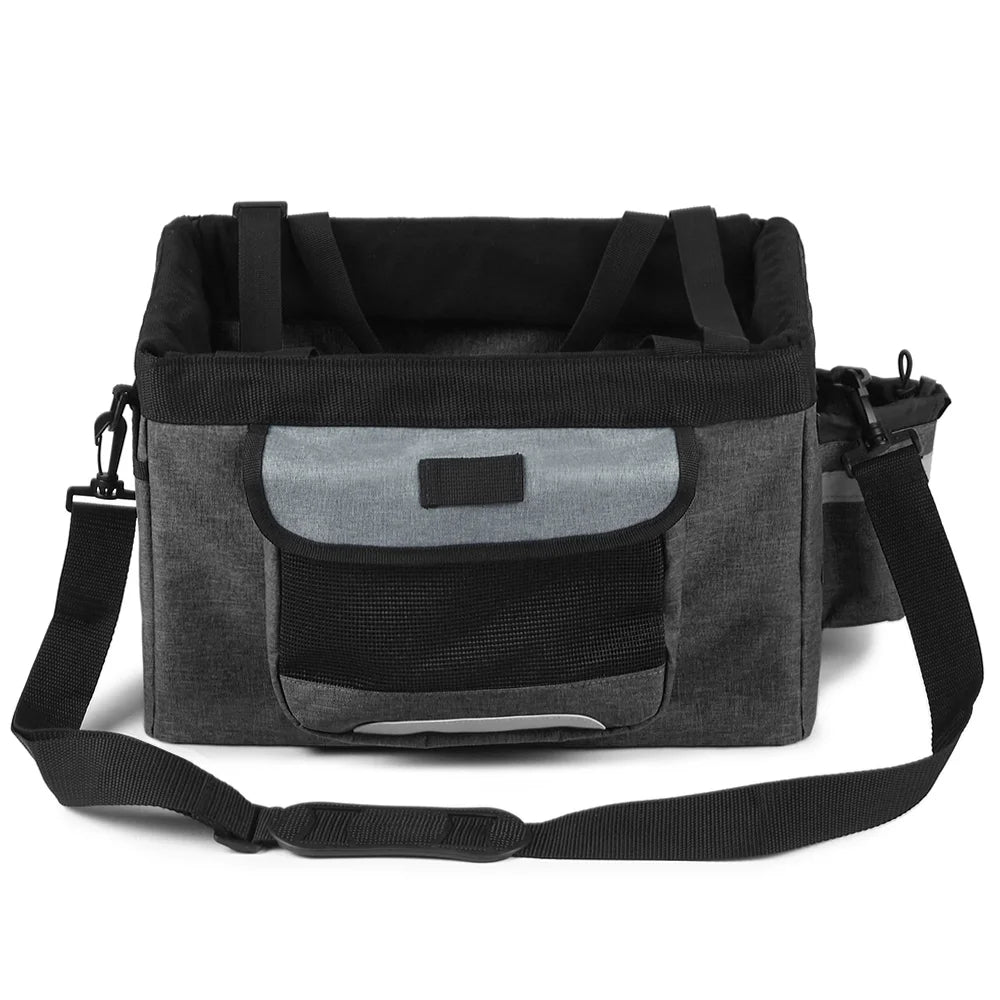 Foldable Bike Basket Dog Cat Carrier Camping Tote Bag U460412