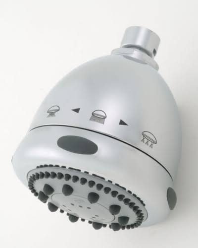 4x22 Light Grey Face Showerhead with Low Flow Regulator M997