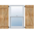 Rough Sawn Western Red Cedar Board-n-Batten Shutters Z432062