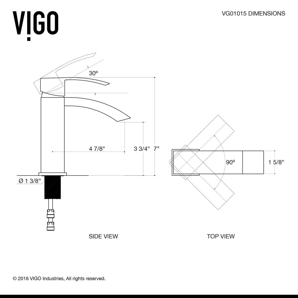 Matte Gold Single Hole Bathroom Faucet E815