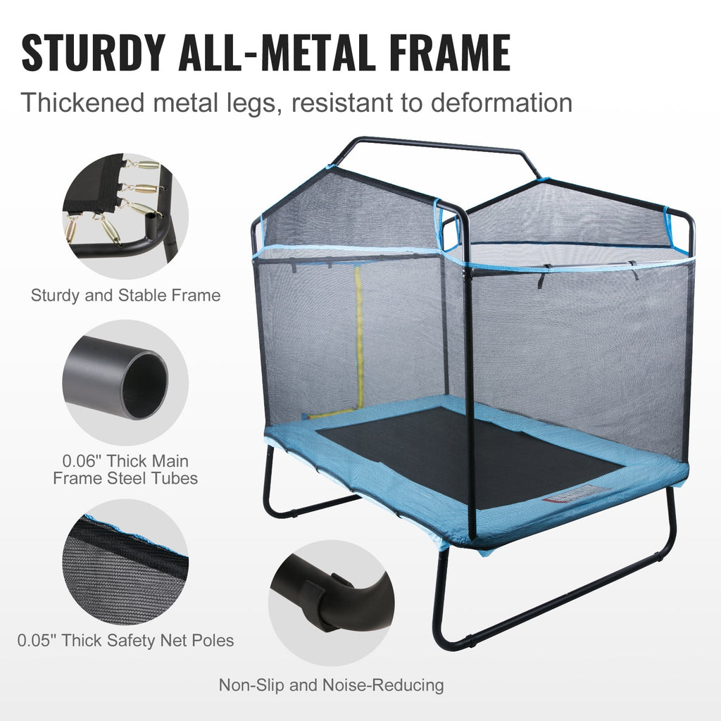 6FT Trampoline with Enclosure Net Q42614