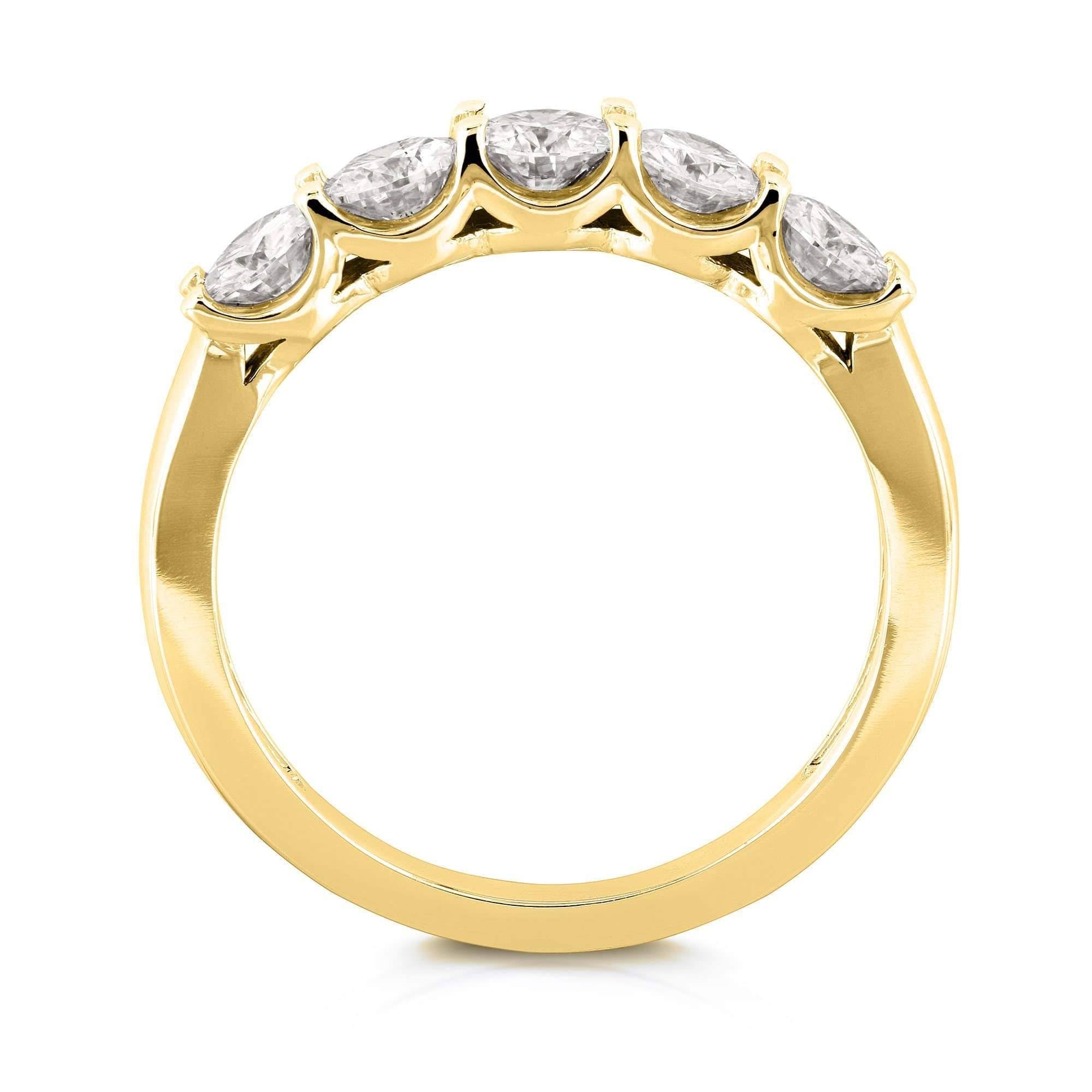 14K White Gold Moissanite Bridal Wedding Band A8900