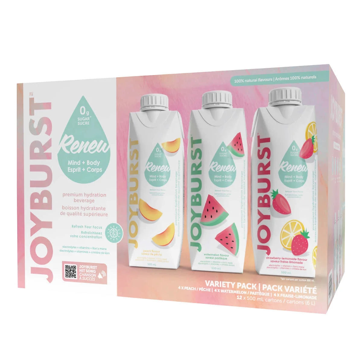 12 x 500mL/17.5 oz. Cans Hydration Beverage Variety Pack O650423