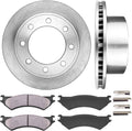 8 Lug Brake Disc Rotors with Ceramic Brake Pads U64259