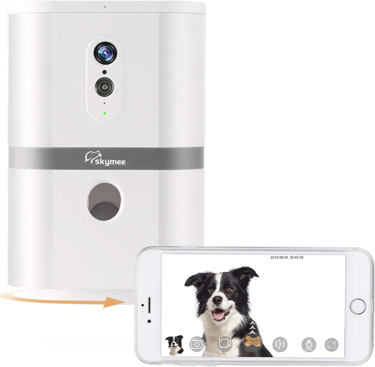 WiFi Pet Camera with Two-Way Audio and Night Vision B342385