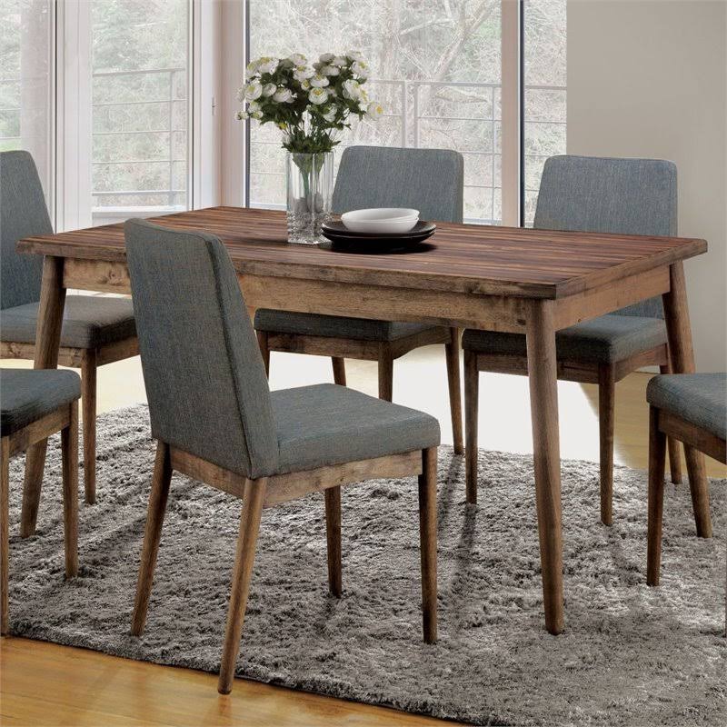 Natural Wood Rectangular Dining Table V167