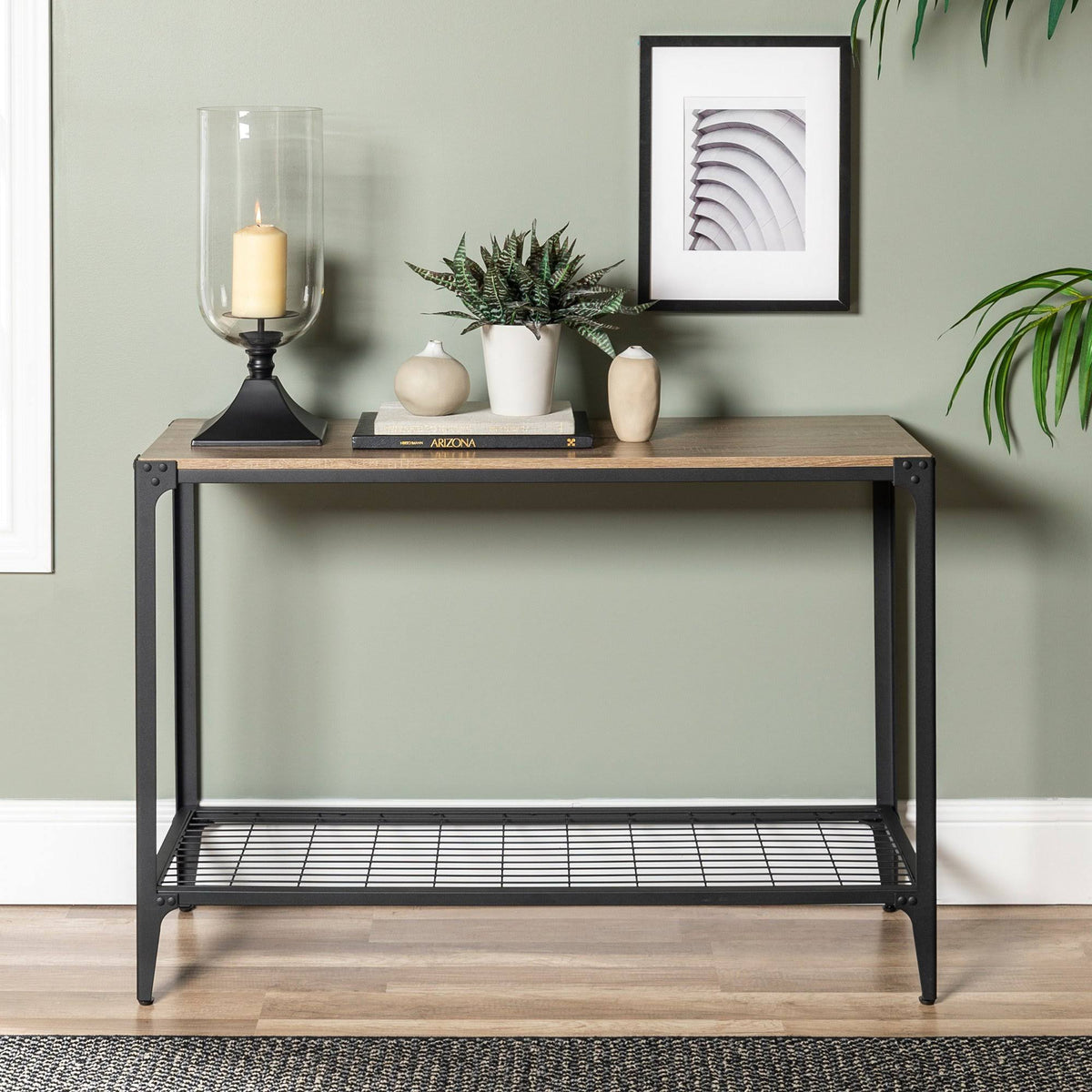 Rustic Wood Sofa Entry Table M364