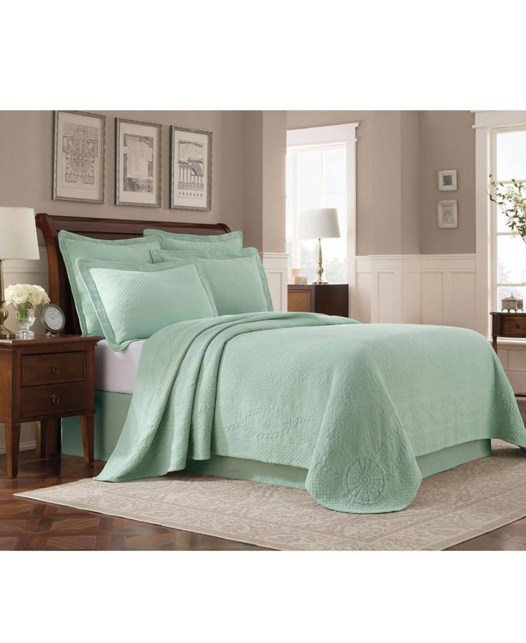 Blue Full Coverlet S815966
