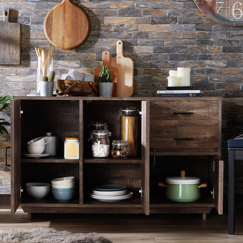 Brown Reclaimed Oak Dining Server X49195