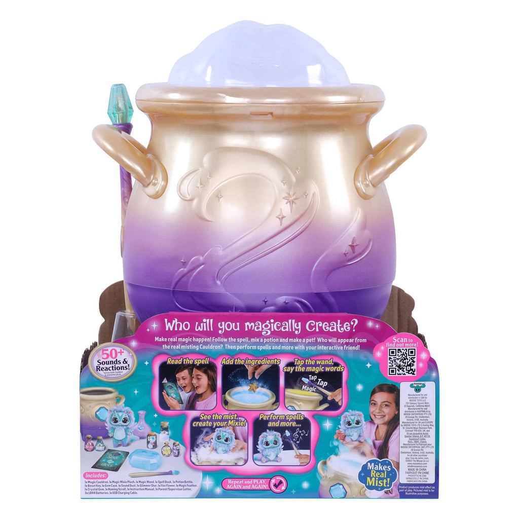 Blue Interactive Plush Toy Magical Misting Cauldron F520591