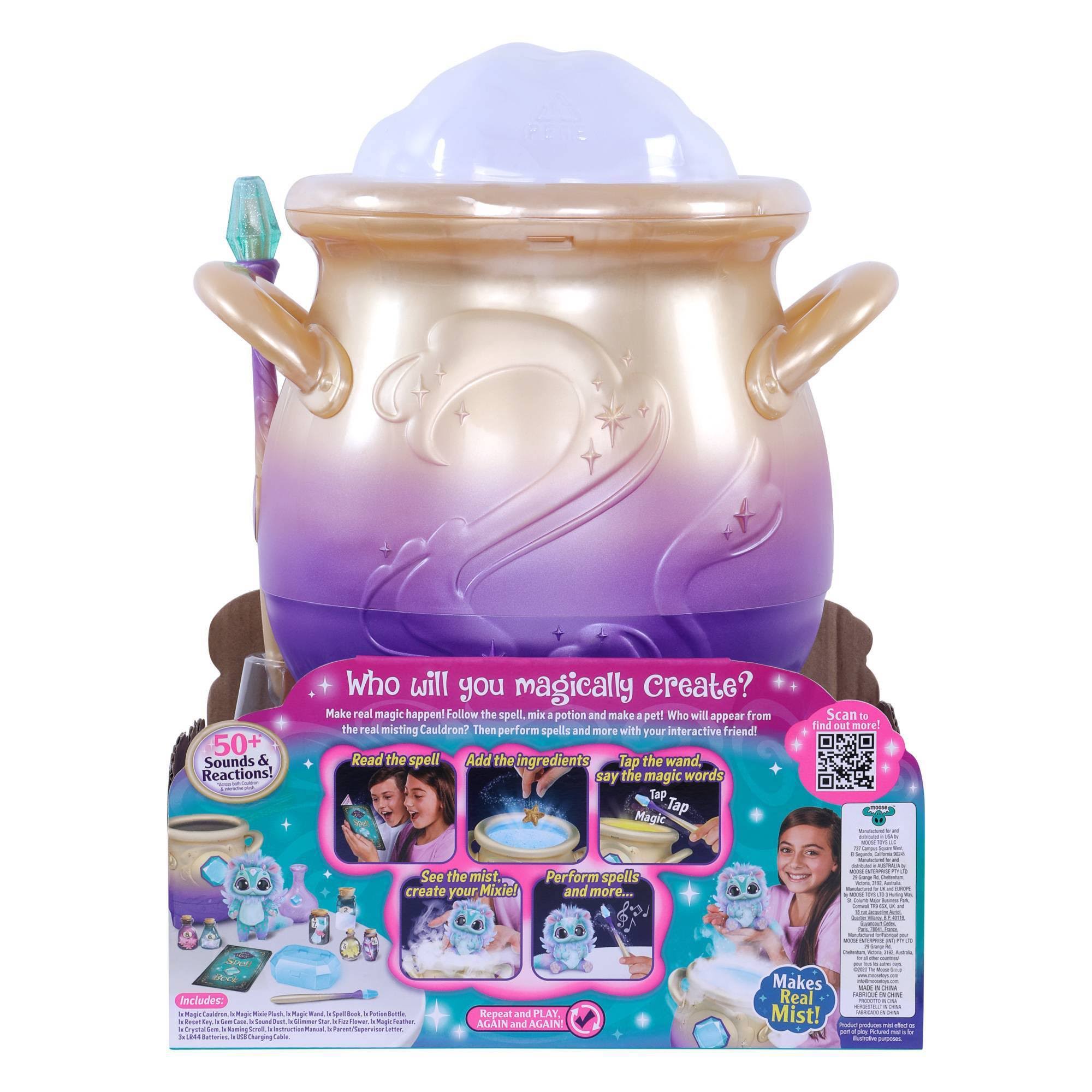 Blue Interactive Plush Toy Magical Misting Cauldron F520591