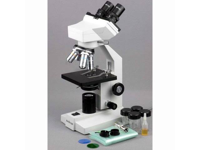 40X-1600X Binocular Compound Microscope with 5MP Camera A577