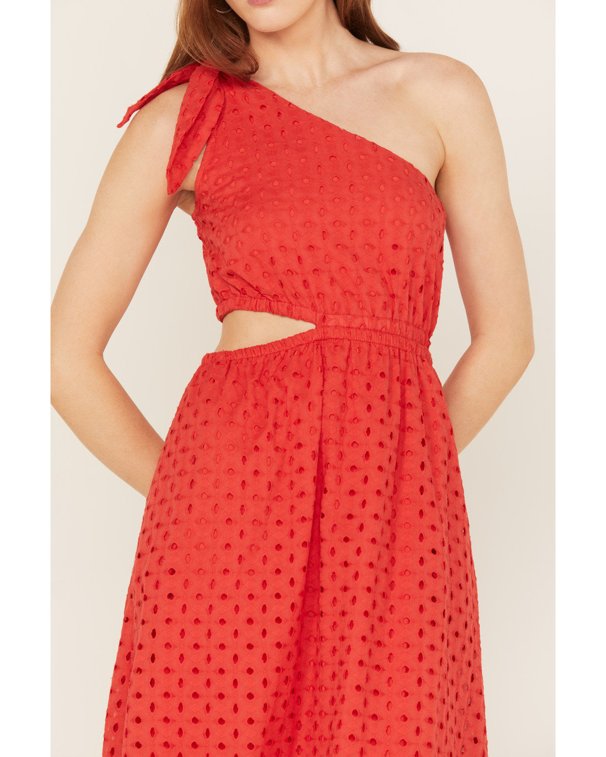 Red Sleeveless Maxi Dress Q99455