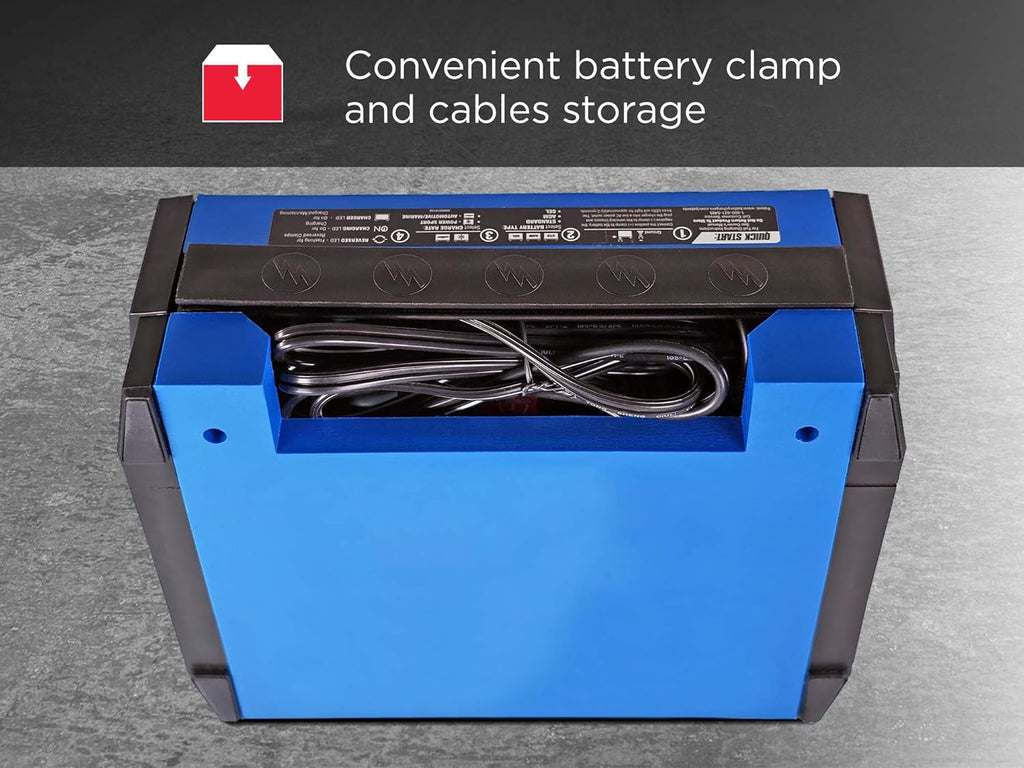 Fully Automatic Battery Charger, Maintainer, and Auto Desulfator - 15 Amp/3 Amp, 6V/12V Y44140