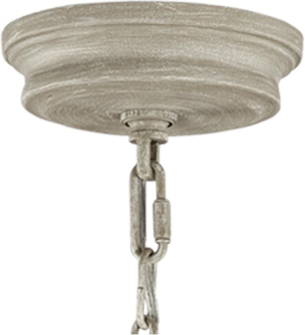 White 6-Light Candle Chandelier N2174