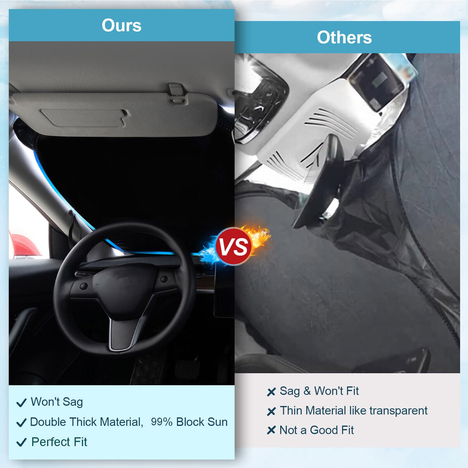 Car Windshield Sun Shade Cover Q43218