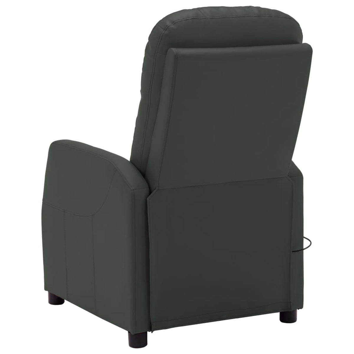 Faux Leather Massage Reclining Chair with Adjustable Footrest and Side Pocket K903149