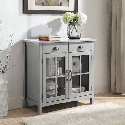 Solid Wood 2 Door Accent Cabinet Z23401