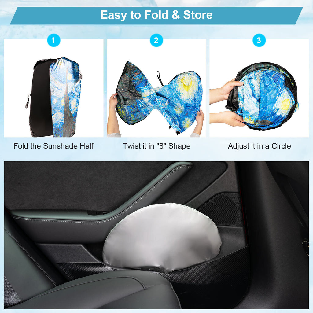Car Windshield Sun Shade Cover Q43218