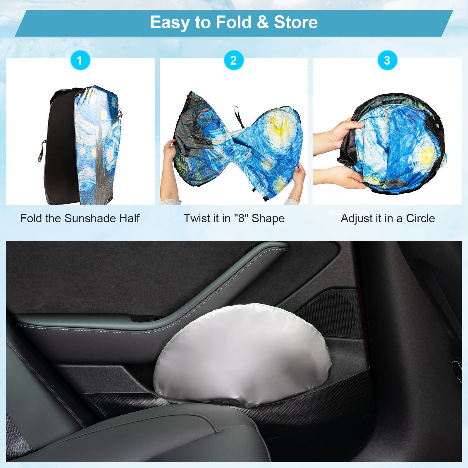 Car Windshield Sun Shade Cover Q43218