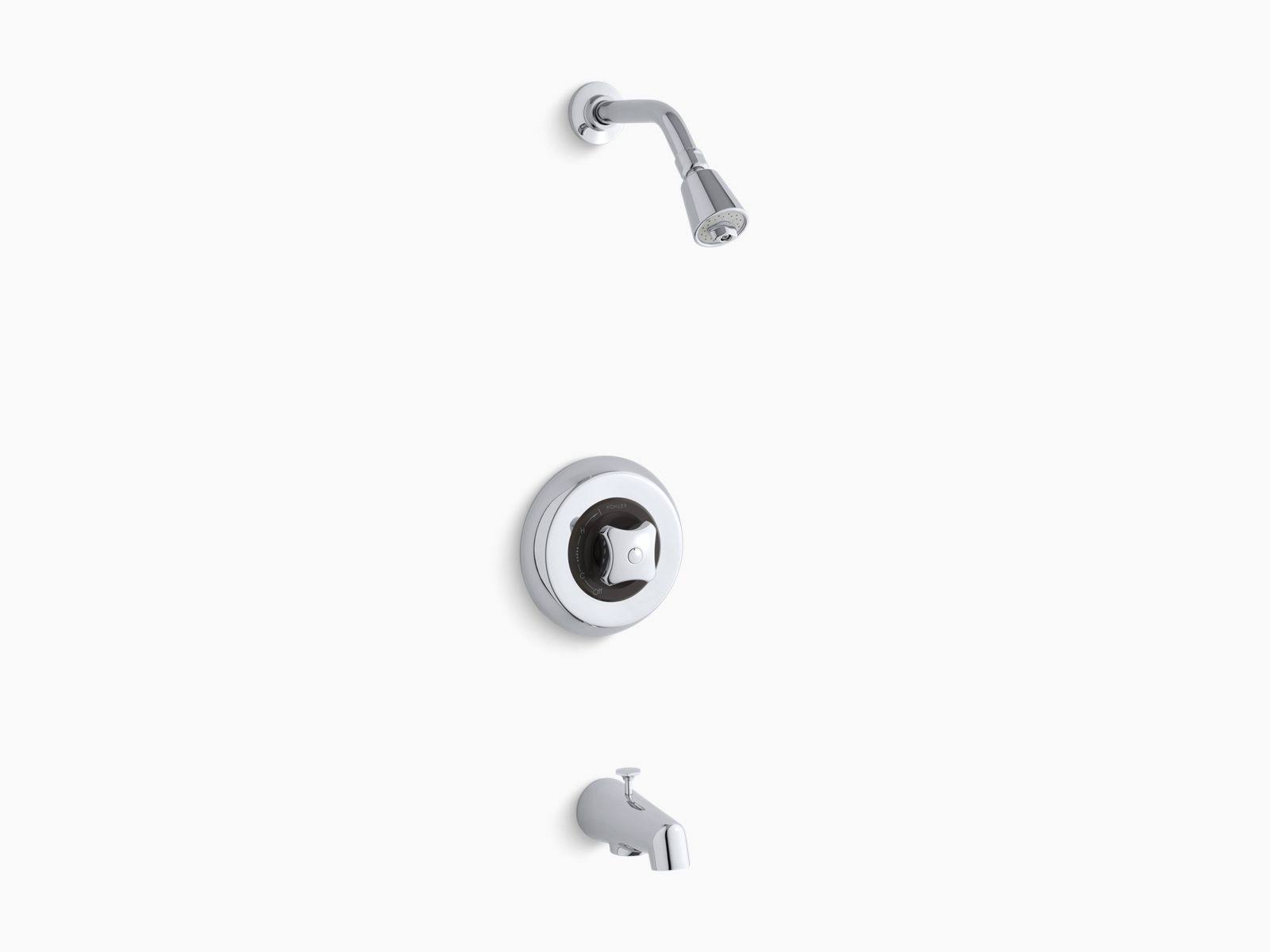 Bath and Shower Valve Trim with Standard Handle and 2.5 GPM Showerhead Y68200