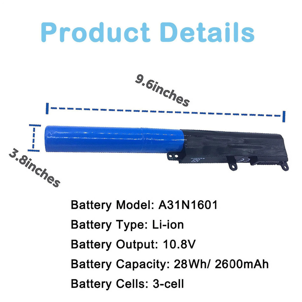 Battery for ASUS X541 F541 R541 Series R4855