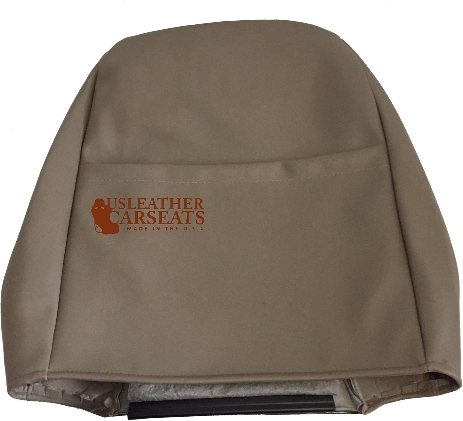 Perforated Leather Seat Cover Two Tone Tan C49589