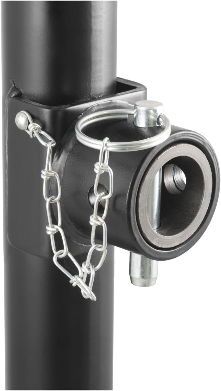 Weld-On Pipe-Mount Swivel Trailer Jack, 5,000 lbs, 10 Inches Vertical Travel, Black, Pack of 2 I800855