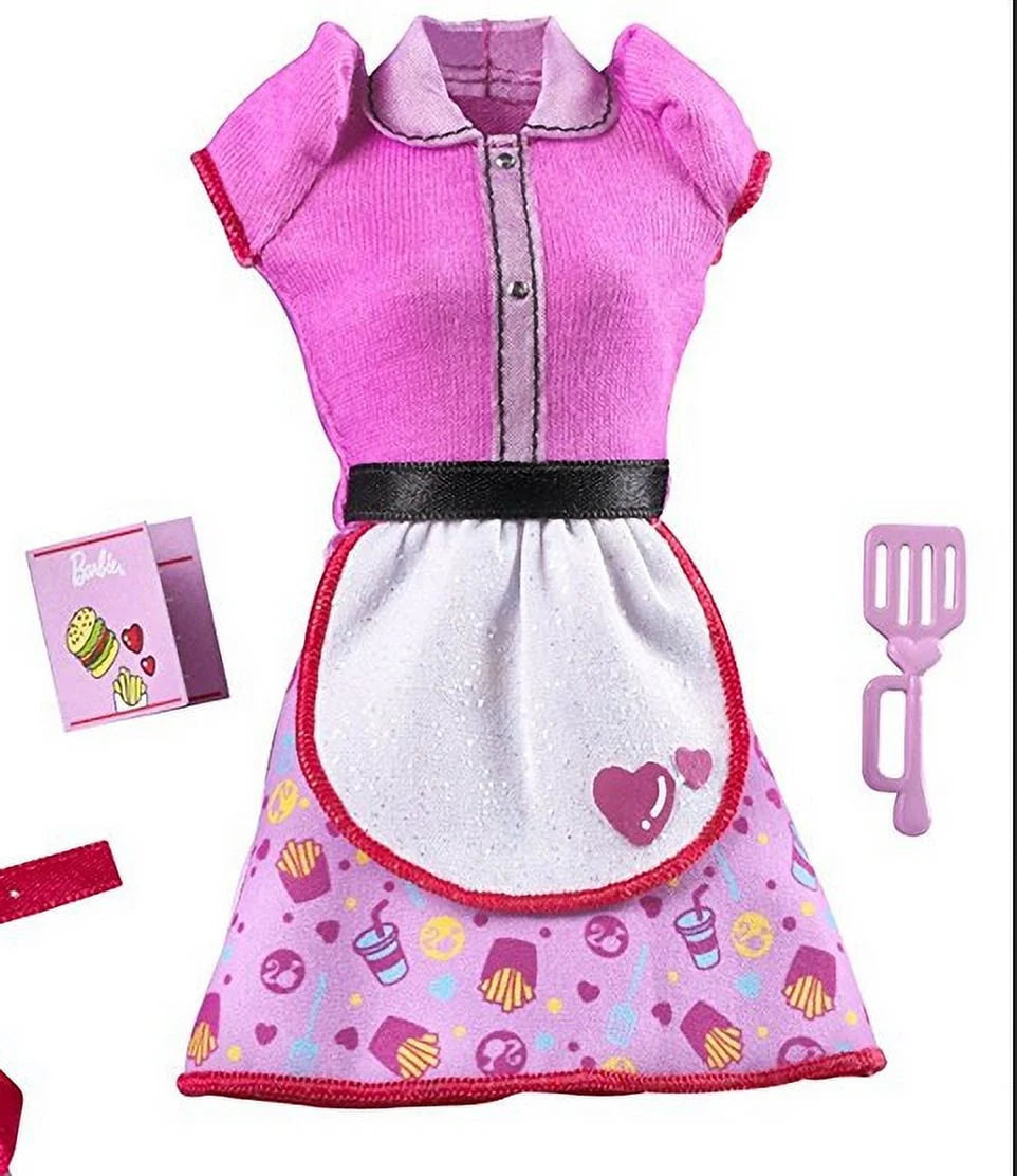 Chef & Waitress Doll Outfits Clothes & Accessories B807622