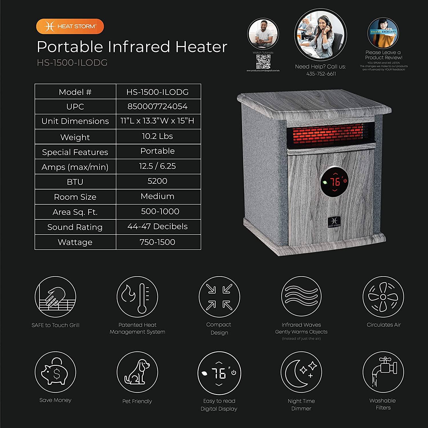 Gray Cabinet Heater L91255