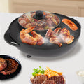 5L/5.28QT Electric Hot Pot Grill Combo with Lid Q717